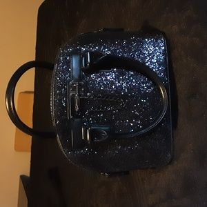 Aldo black glitter dome satchel